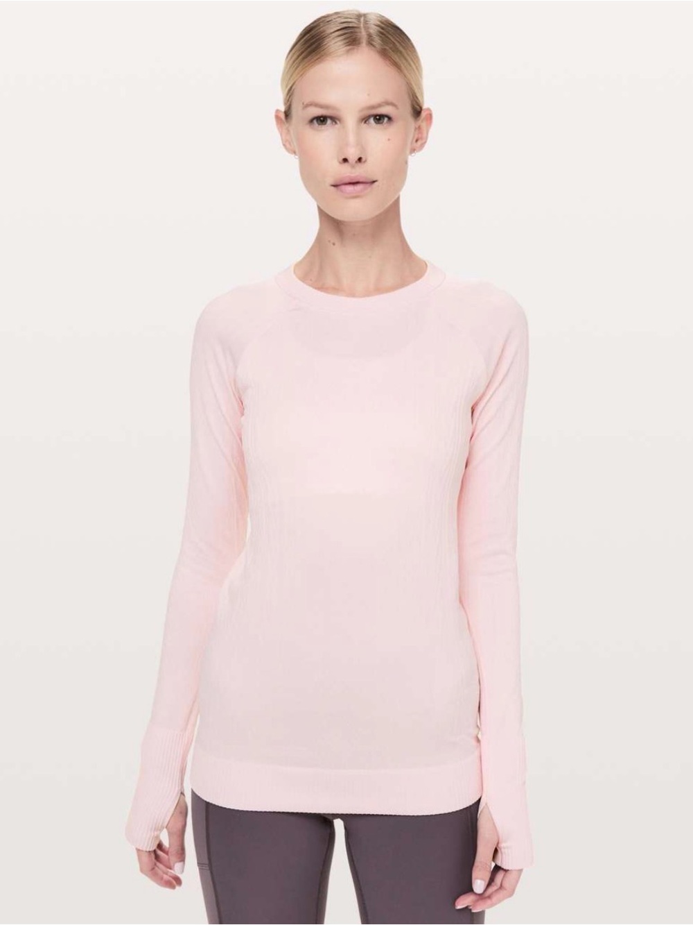 Lululemon Rest Less Pullover
Blissful Pink Long Sleeve Crewneck Top